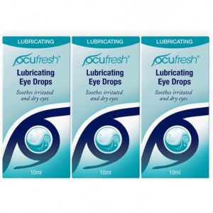 Ocufresh Eye Drops | Treatment to Refresh and Relieve Tired & Dry Eyes | Lubricating Eye Drops for Irritated Eyes | 10mL - Pack of 3