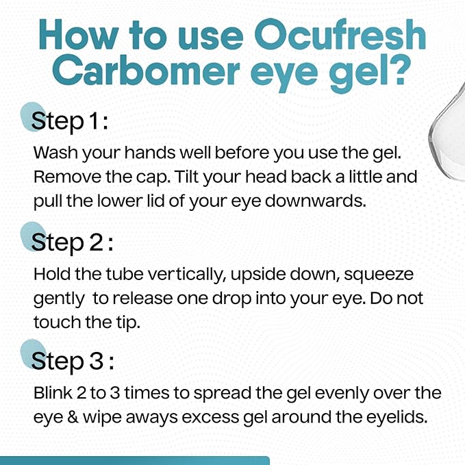 Ocufresh CARBOMER 0.2% Lubricating Eye Gel - Image 3